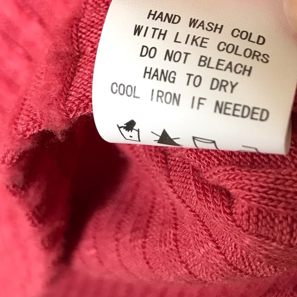 Code X Mode Long Sleeved Brushed Knit Boyfriend Cardigan Pink /Red Small NEW - Picture 7 of 7